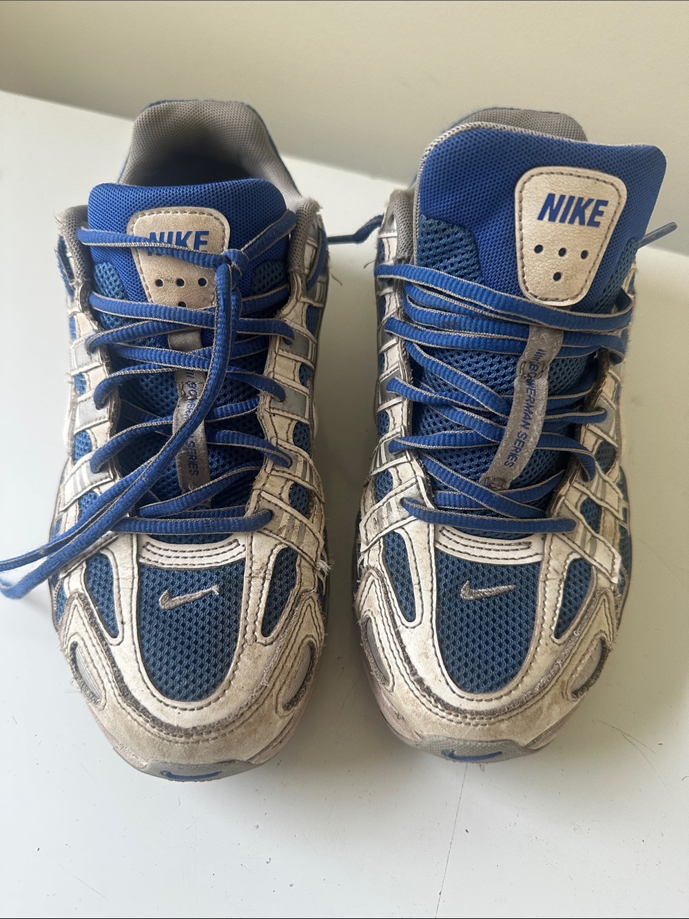 Nike Kids Blue and Gray Trail-Style Sneakers